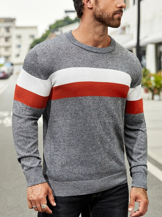 Men Casual Knitted Sweater without Shirt