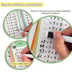 Learning Cards Math Addition Subtraction Multiplication Division Kids