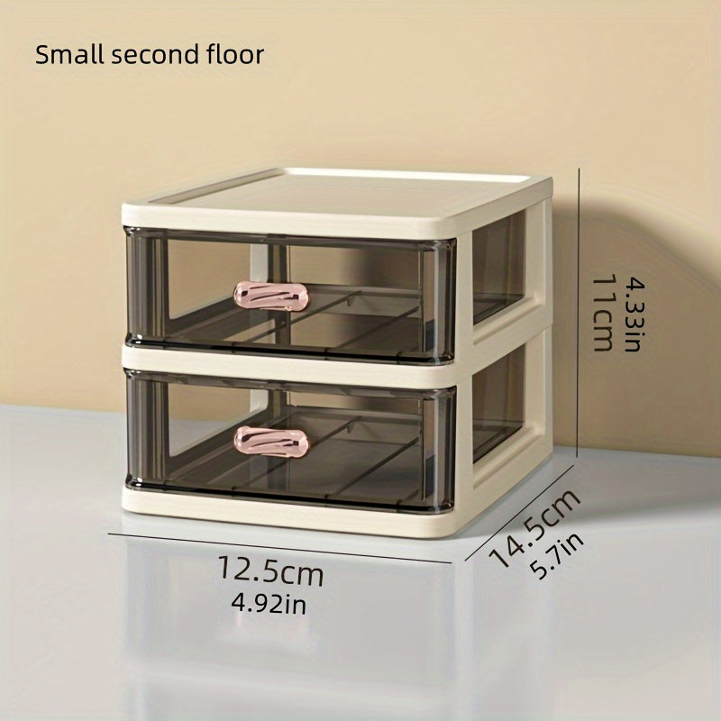 Desktop Storage Box Plastic Drawer Type Jewelry Hair Accessories Rack