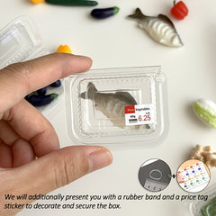 Toy House Mini Vegetable Models Detachable Supermarket Shopping Decoration Toy