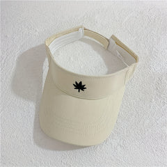 Sunscreen Sunshade Visor Hat with Maple Pattern for Men