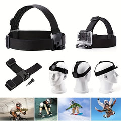 Adjustable Head Strap for Action Camera - Secure and Comfortable Mount