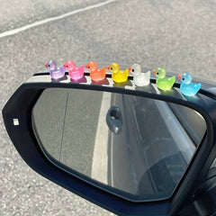 7pcs 10pcs Mini Multicolor Luminous Duckling Car Ornaments