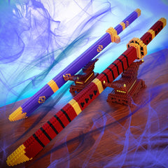 Anime Building Blocks Weapon Scabbard Set for Boys