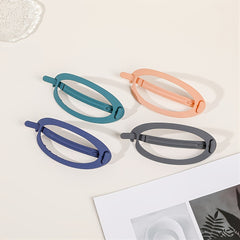 Frosted Oval Hair Clip 1pc