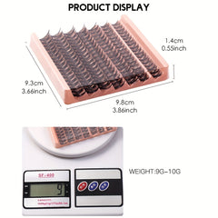 7 Rows DIY Segmented False Eyelashes Wispy Thick Eyelashes C Curl