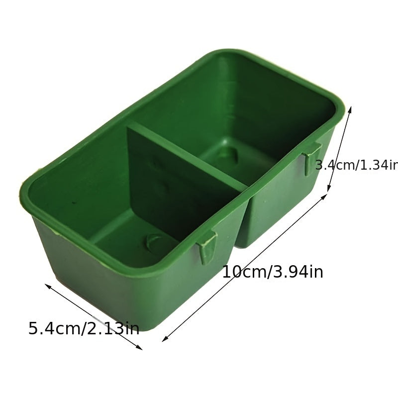 Durable Plastic Bird Food Boxes 3pcs Parakeet Feeder