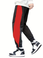 Creative Graphic Print Track Pants Men's Casual Comfy Joggers Sweatpants