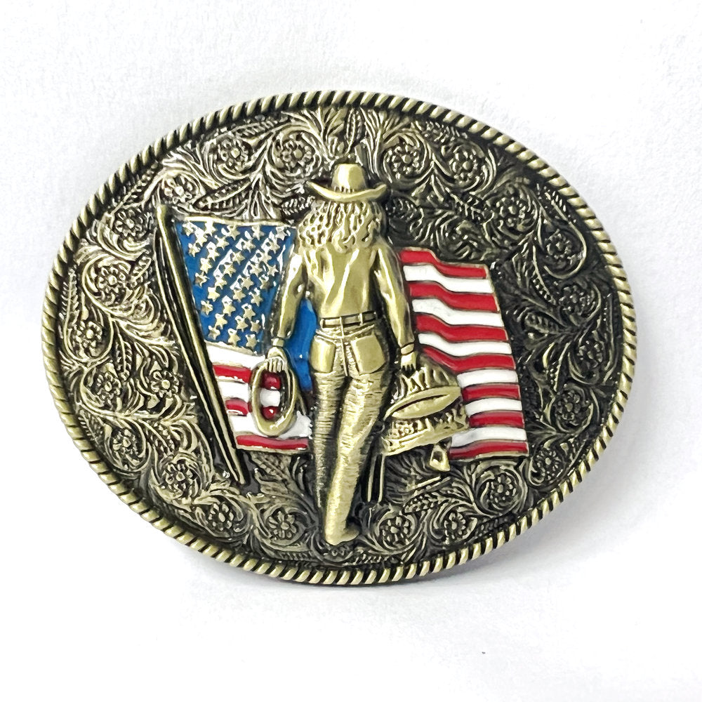 Western Cowboy Classic Belt Buckle