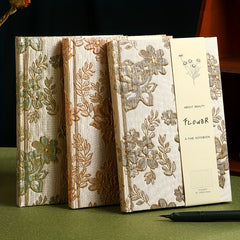Embossed Fabric Covered Notebook with Textured Finish