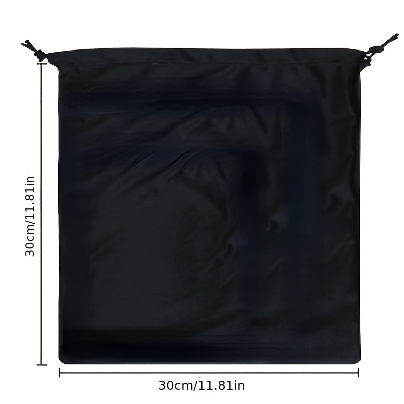 1pc Drawstring Storage Bag for Wardrobe Hanging Dustproof Organizer