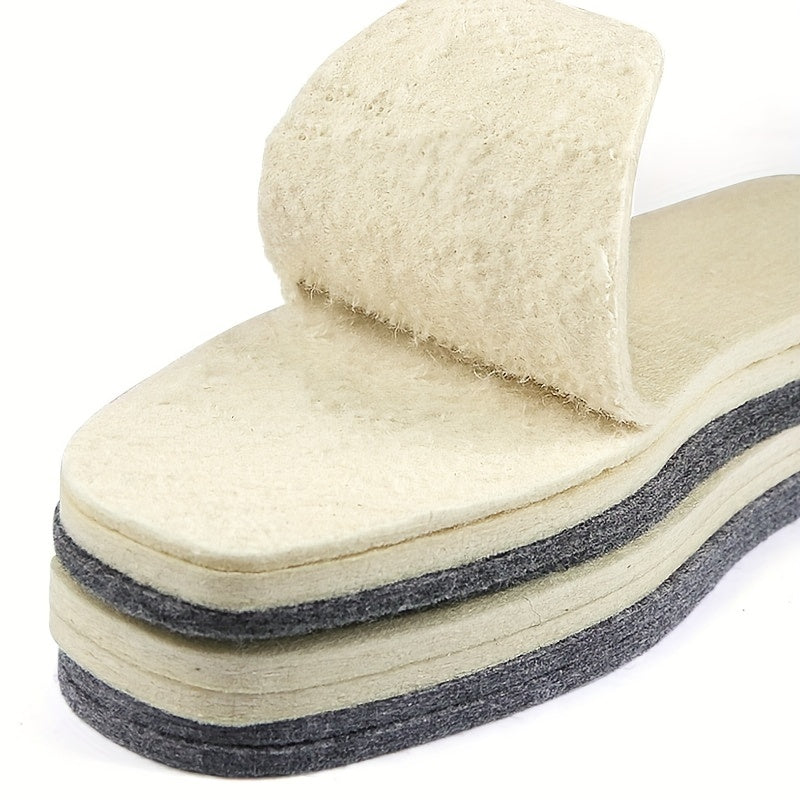 Thermal Wool Insoles Thicken Warm Soft Pads