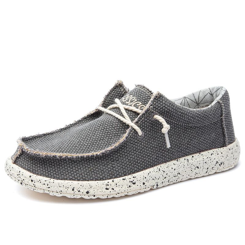 Men's Lightweight Canvas Slip On Loafers
