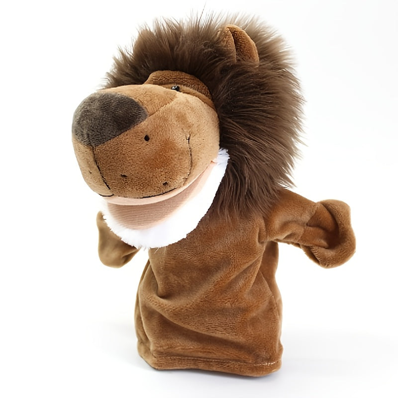 Long Haired Lion Hand Puppet - Cute Plush Toy