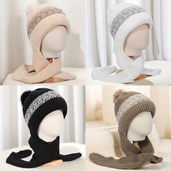 Winter Beanie Hat & Scarf Set Knitted Warmth for Men and Women
