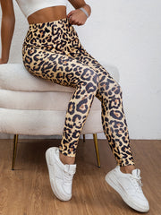 Leopard Print High Elastic Yoga Leggings - Stylish Activewear
