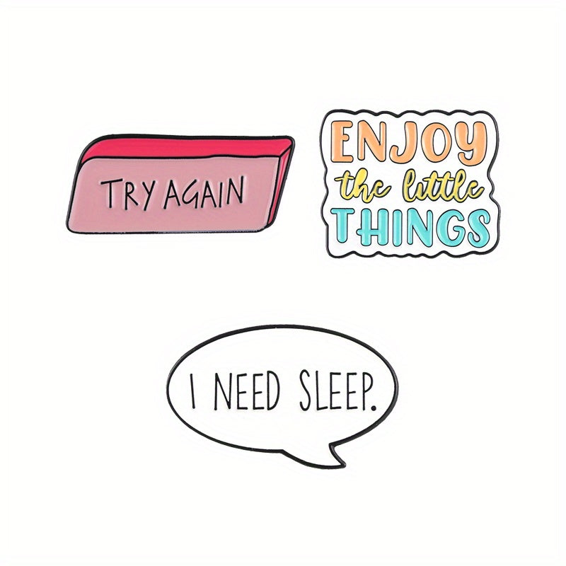 Stay Classy Enamel Pins You're Enough You Deserve Brooches Lapel Badges Slogan