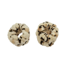 2pcs Leopard Print Microfiber Wristbands for Face Washing
