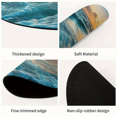 Beach Mouse Pad Wrist Rest for Computer Desk Home Office Non-slip