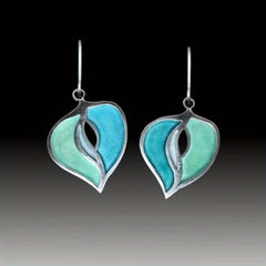 Vintage Carved Pattern Drop Dangle Earrings