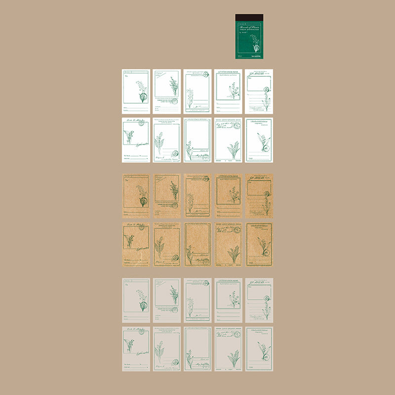 Inviscid Notepad Retro Decorative Paper for Reading Enthusiasts