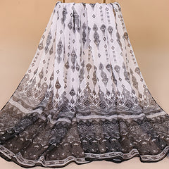 Women's Chiffon Scarf Soft Thin Shawl Neckerchief Head Wrap