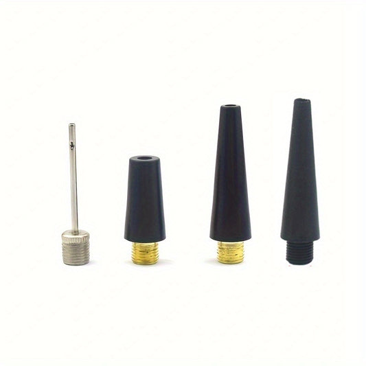 4 piece Ball Pump Needle Set Inflator Kit Nozzle Adapter