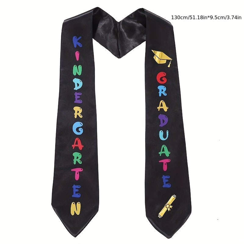 Kids Graduation Ceremony Shoulder Strap Pre-k Honor Award with Double-layer Silk