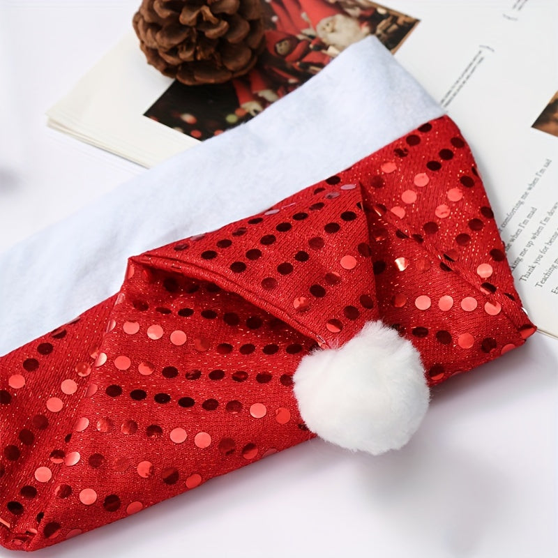 Knitted Fabric Woolen Edge Christmas Hat