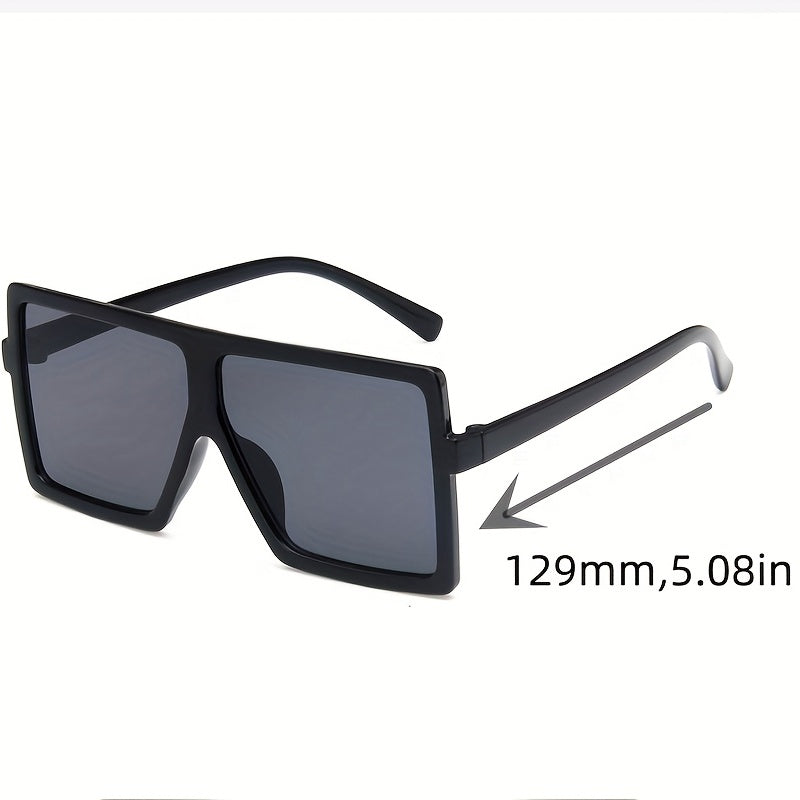 Punk Square Frame Sunglasses Sun Protection for Summer Holiday