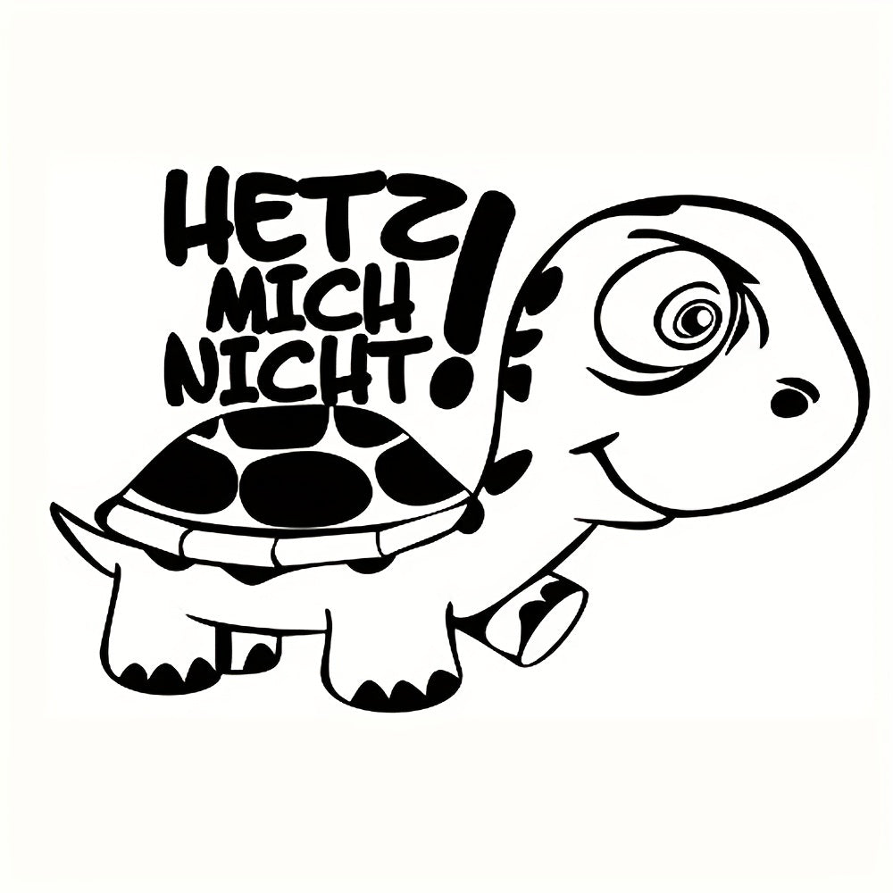 Funny Little Turtle Car Sticker Vinyl Decal