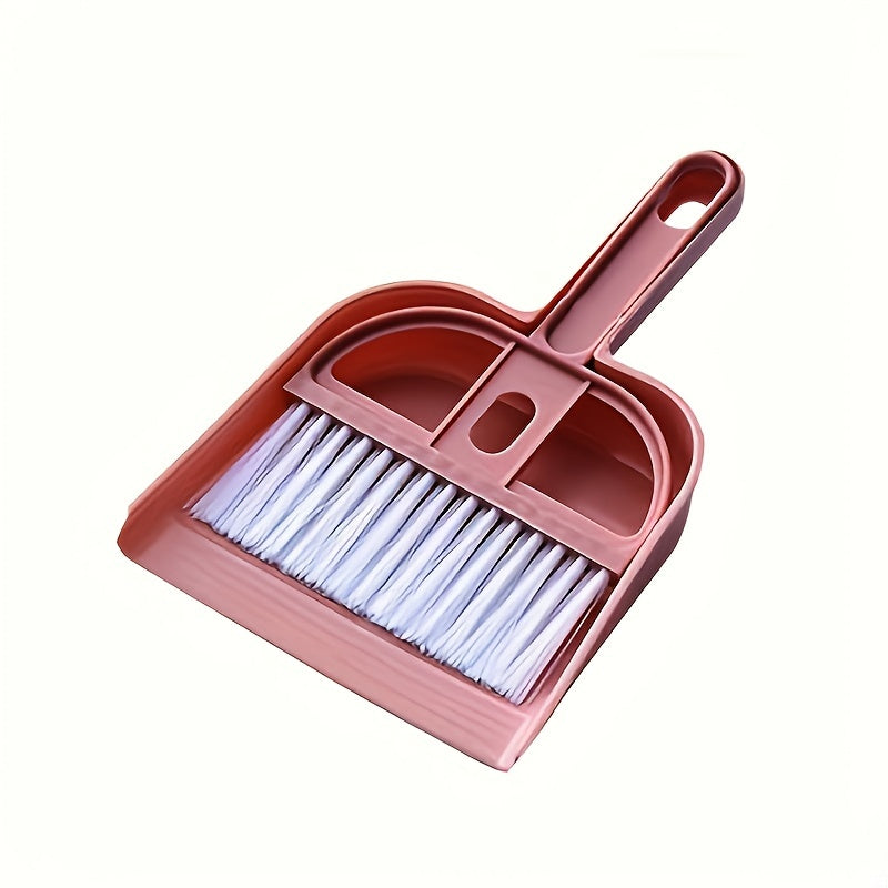 2pcs Small Broom Dustpan Set Household Tabletop Cleaning Desk Garbage Shovel