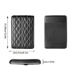Car Armrest Box Mats Memory Foam Leather Console Covers