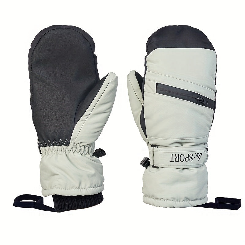 Waterproof Coldproof Windproof Gloves, Warm Thickened Touch Screen Gloves