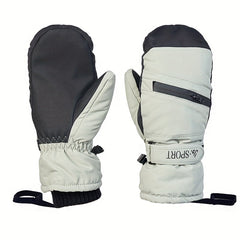 Waterproof Coldproof Windproof Gloves, Warm Thickened Touch Screen Gloves