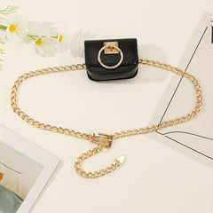 Women's Chain Waist Bag Crossbody Waist Purse Detachable Evening Handbag