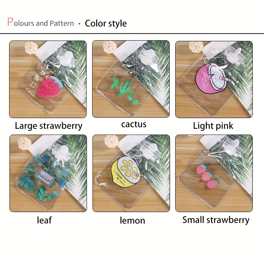 Mini Transparent Hot Water Bag Winter Hand Warmer Portable Hot Compress Bag