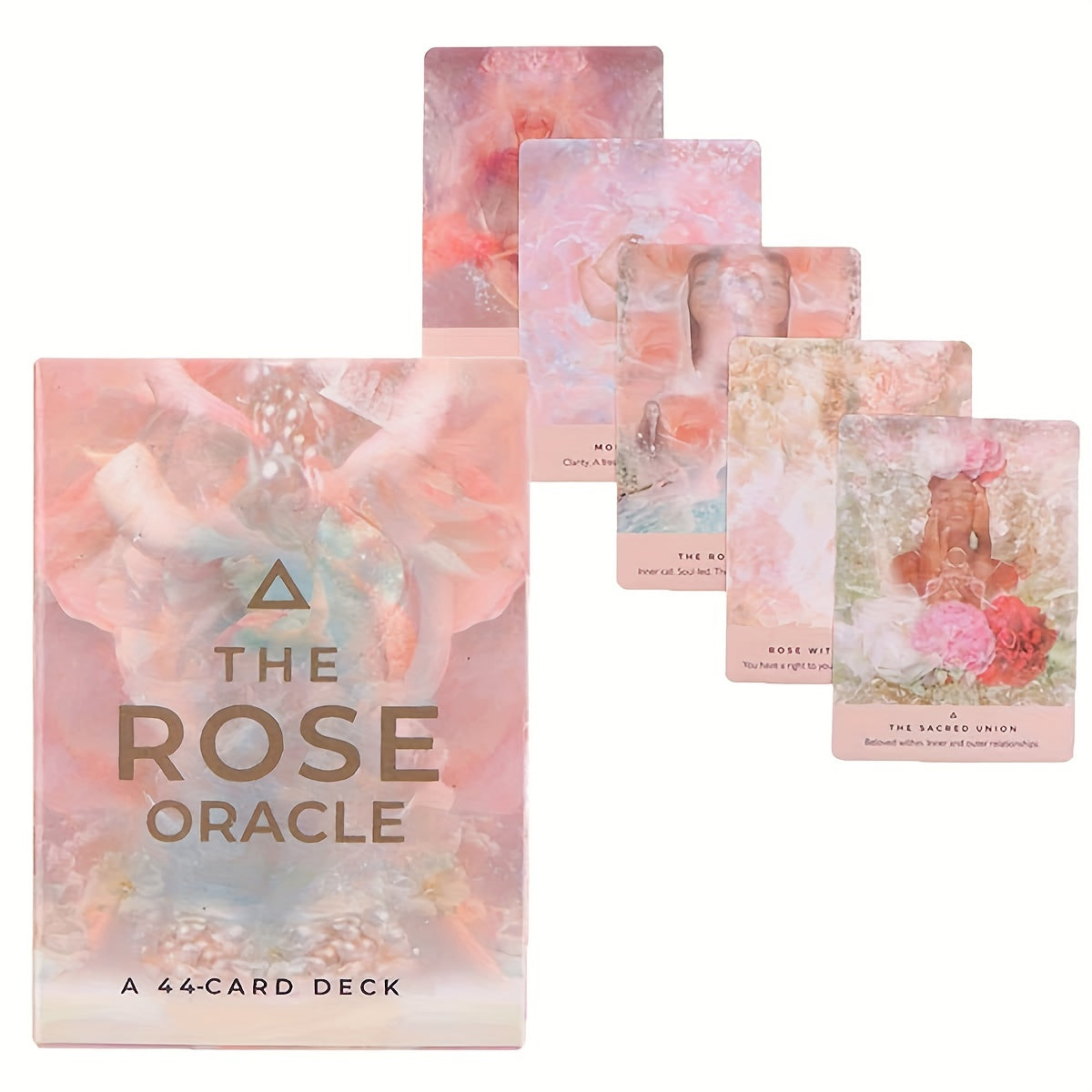44pcs Tarot Cards Board Game Cards Rose Oracle Cards