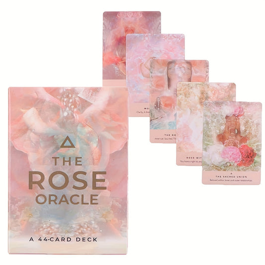 44pcs Tarot Cards Board Game Cards Rose Oracle Cards