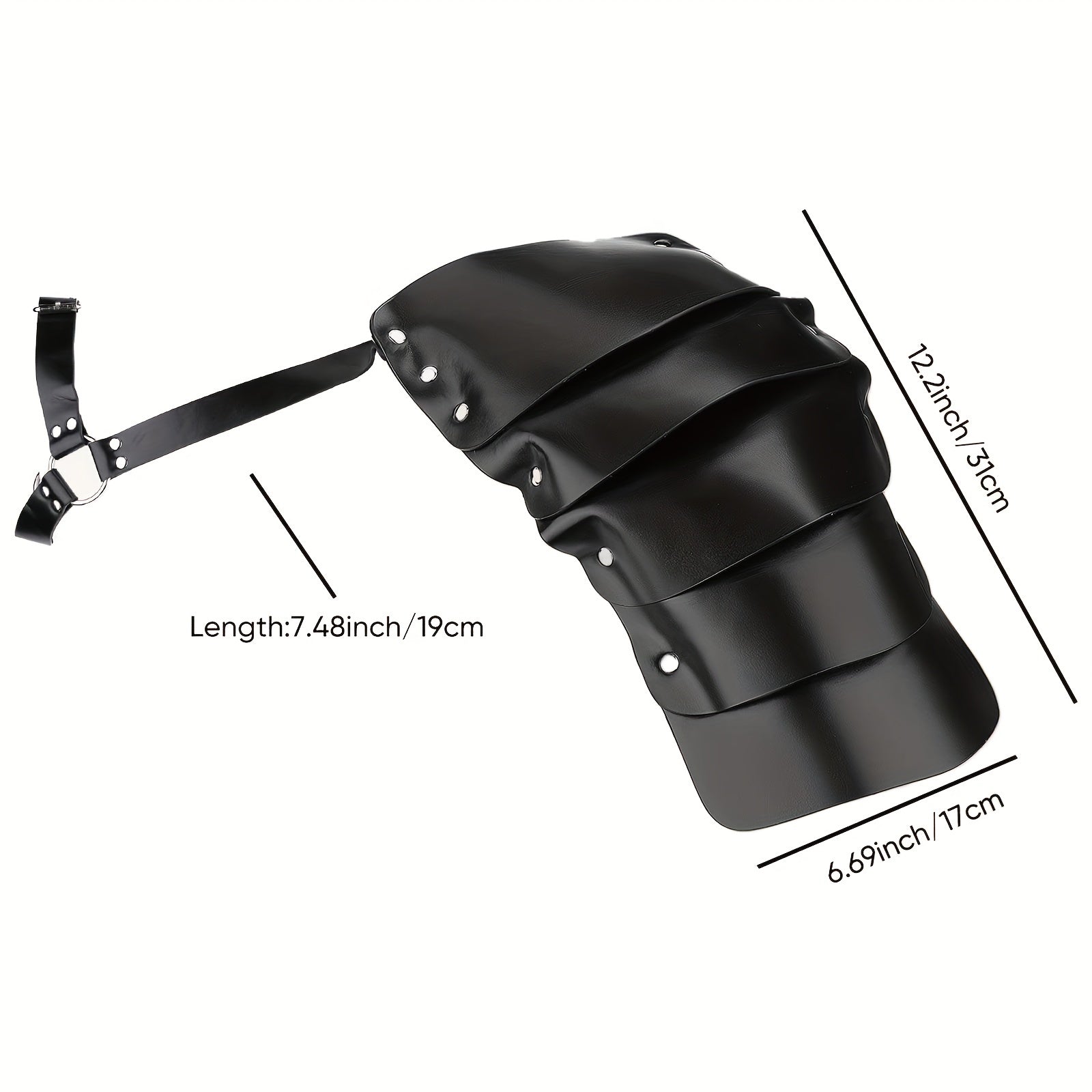 PU Leather Shoulder Armor Warrior Shoulder Armor With Belt Costume