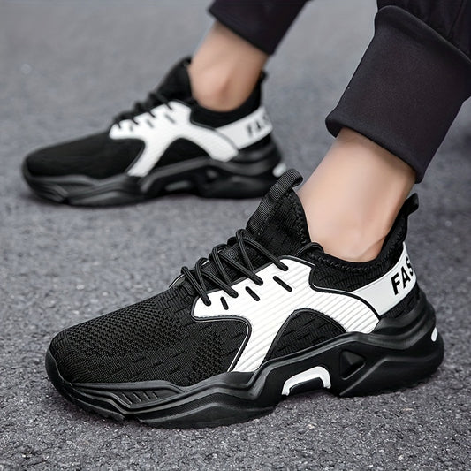 Women's Letter Graphic Mesh Running Shoes Anti Slip Athletic Sneakers