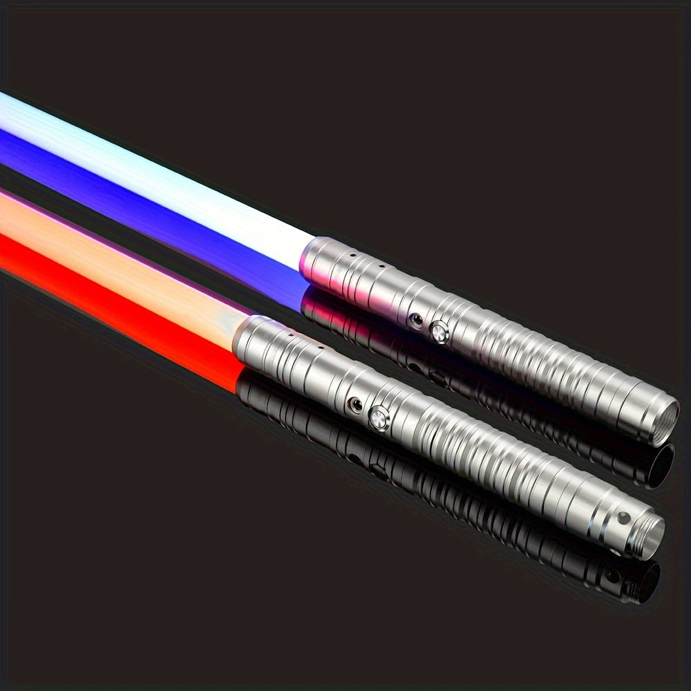 2 in 1 RGB Light Sabers with Metal Hilt 16 FX Silent & Flash Modes