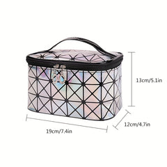Geometric Pattern Makeup Zipper Handbag Travel Storage Bag