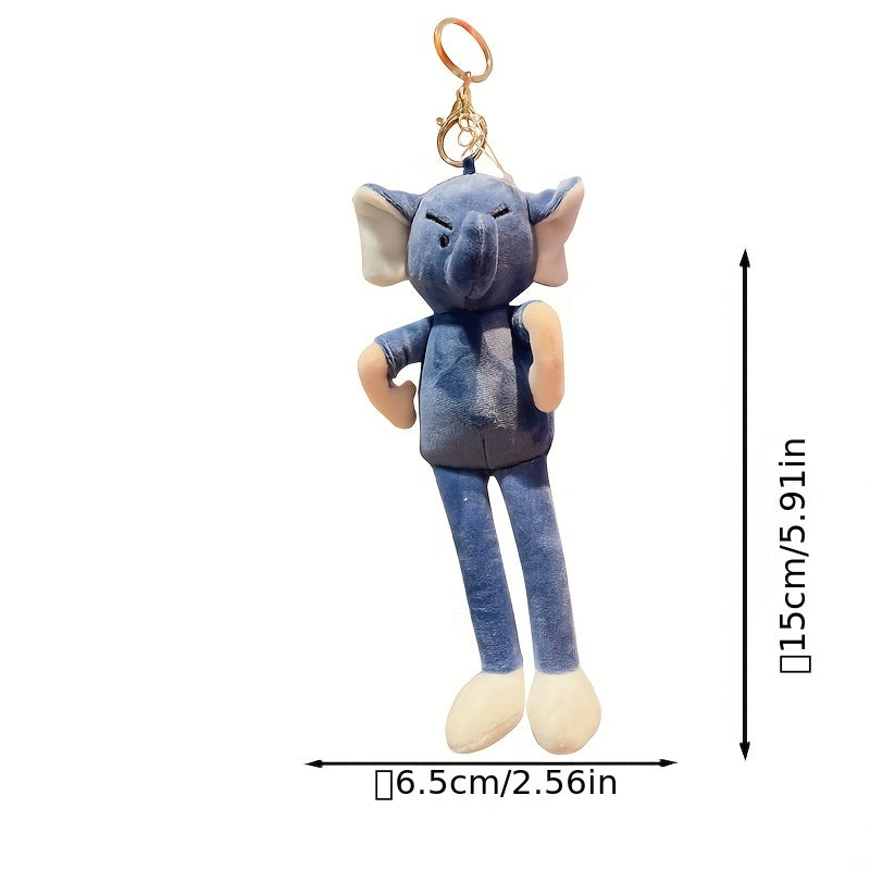 Long Leg Elephant Doll Plush Toy Pendant Mini Couple Ornament