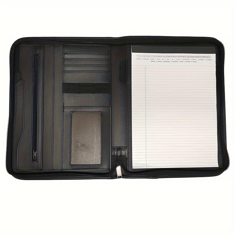 PU Leather Office Supplies Zipper Folder 33x53x25cm