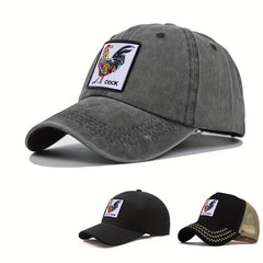 Animal Embroidery Baseball Cap Men's Women's Hat