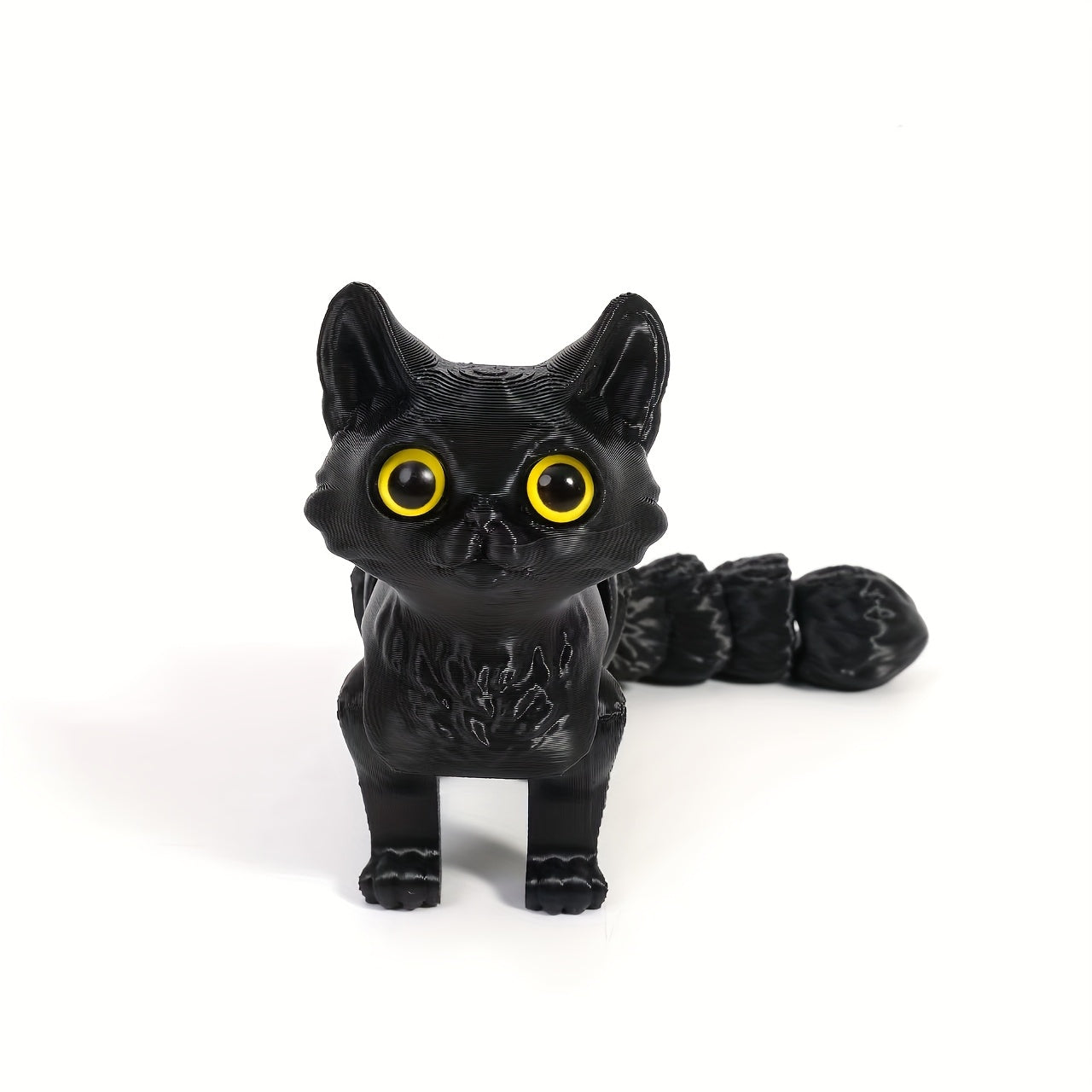 3D Printed Kittens with Articulated Tails Realistic Jointed Cat Figures