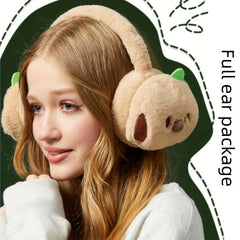 Women's Cartoon Winter Earmuffs Stretch Fit Dry Clean