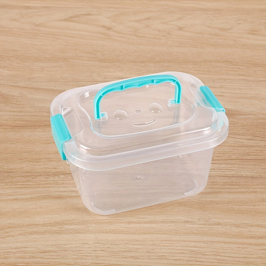Clear Plastic Storage Box with Latching Lid for Stationery Makeup Toiletry