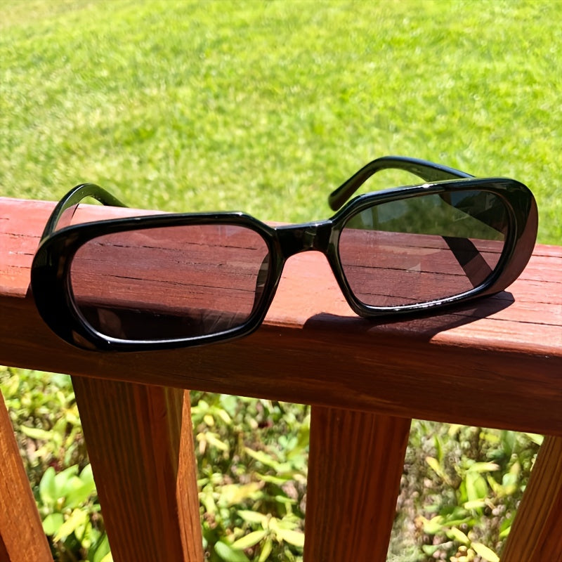 Y2K Rectangle Sunglasses Narrow Sun Shades